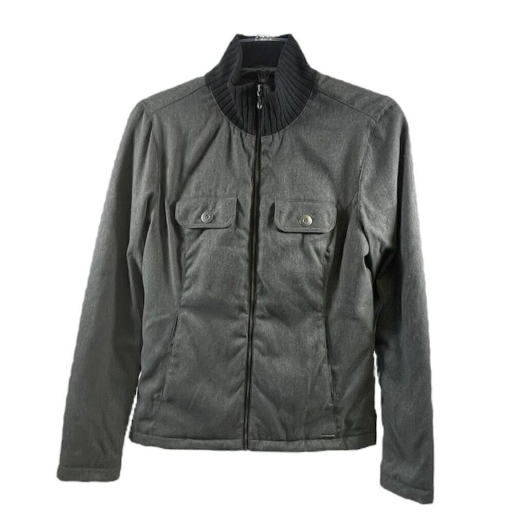 Prana Gray Zip Up Jacket Size XS